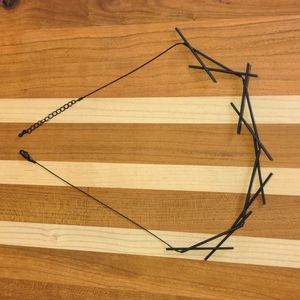 Matte black necklace